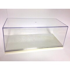 Triple9 Collection Vitrine 1:24 schaal chrome/zilver L27 x H11,3 x B12,5