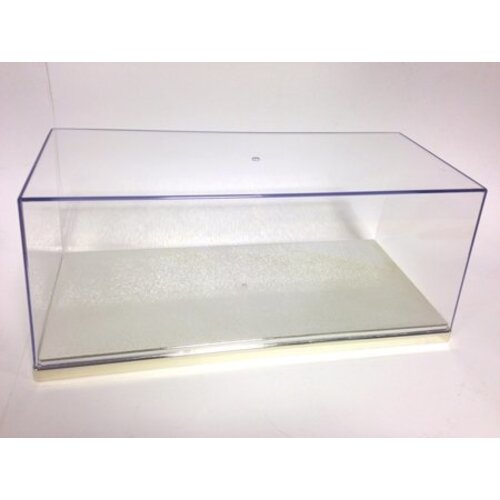 Triple9 Collection Vitrine 1:24 schaal chrome/zilver L27 x H11,3 x B12,5