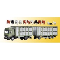 Kibri MAN vee vrachtwagen met 12 koeien (1:87)