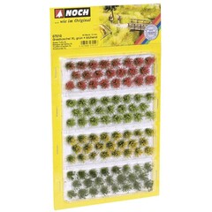 Noch Grasbundels XL groen en bloeiend 92 stuks 12 mm hoog