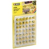 Noch Grasbundels XL bloeiend geel 42 stuks 12 mm hoog