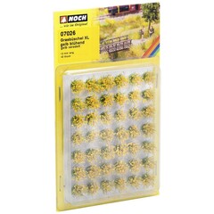 Noch Grasbundels XL bloeiend geel 42 stuks 12 mm hoog