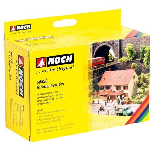 Noch Asfalt / straat bouw set circa 300cm lengte