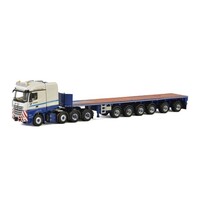 WSI Models Mercedes Benz Arocs 8x4 met ballast trailer "Tadano" (1:50)