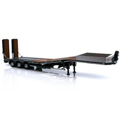 Marge Models Nooteboom Semi low loader antraciet met houten panelen (1:32)