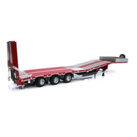 Marge Models Nooteboom Semi low loader rood met metalen roosters (1:32)