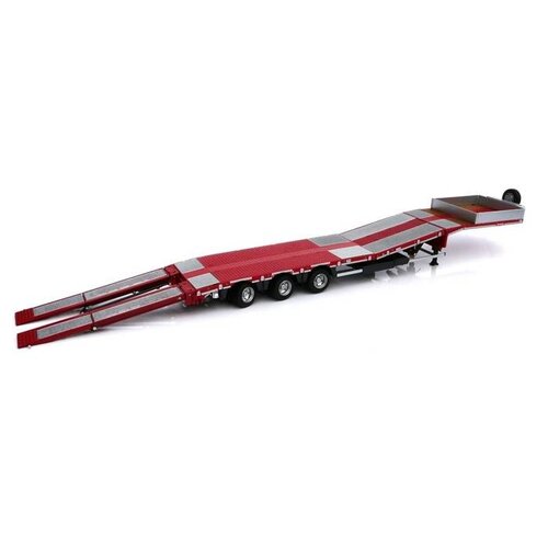 Marge Models Nooteboom Semi low loader rood met metalen roosters (1:32)