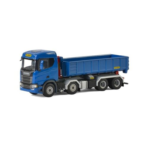 WSI Models Scania R CR20N met haakarm systeem en container (1:50)