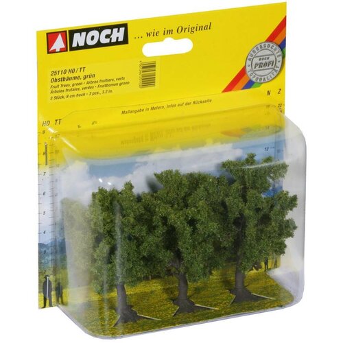 Noch Fruitbomen groen 3 stuks (H 8cm)