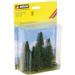 Noch Dennen bomen 4 stuks (H 8-12cm)