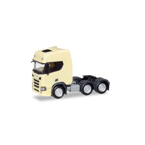 Herpa Scania CR HD 6x2 geel (1:87)