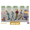 Hasegawa Bouw arbeiders figuren set bouwdoos (1:35)