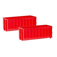 Herpa Haakarm containers met ribben 2 stuks (1:87)