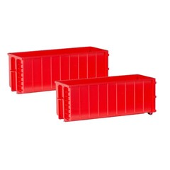 Herpa Haakarm containers met ribben 2 stuks (1:87)