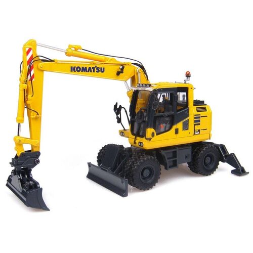 Universal Hobbies Komatsu PW148-10 mobiele kraan met 2 bakken (1:50)