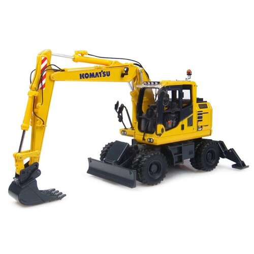Universal Hobbies Komatsu PW148-10 mobiele kraan met 2 bakken (1:50)