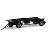 Herpa Container trailer aanhanger zwart (1:87)