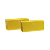 Herpa Bouw container geel 20ft 2 stuks (1:87)