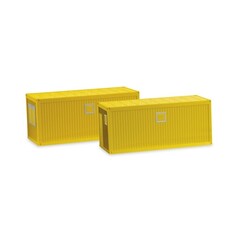 Herpa Bouw container geel 20ft 2 stuks (1:87)