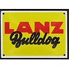 Lanz Bulldog emaille reclame bord 14x10cm