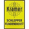 Kramer tractor emaille reclame bord 10x14cm