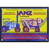 Lanz tractor emaille reclame bord 10x14cm