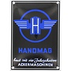 Hanomag tractor emaille reclame bord 10x14cm