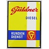 Güldner Kundendienst tractor emaille reclame bord 10x14cm