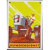 Eicher Kundendienst tractor emaille reclame bord 10x14cm