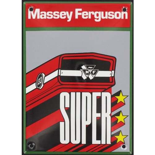 Massey Ferguson tractor emaille reclame bord 10x14cm