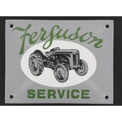Ferguson service tractor emaille reclame bord 10x13cm