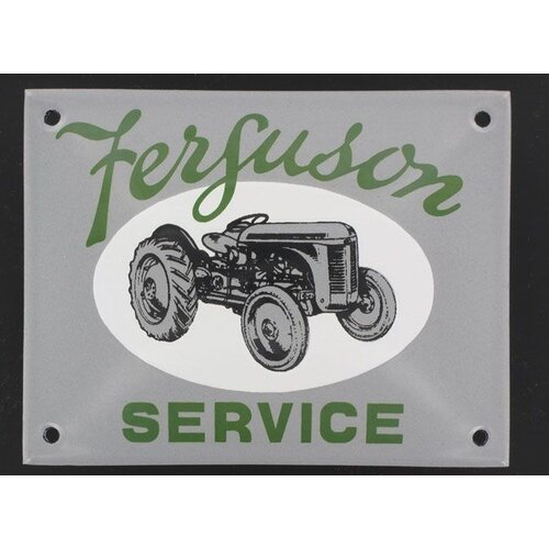 Ferguson service tractor emaille reclame bord 10x13cm