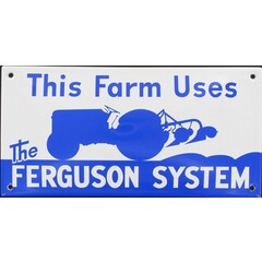 Ferguson tractor emaille reclame bord 10x20cm