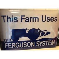 Ferguson tractor emaille reclame bord groot 35x50cm