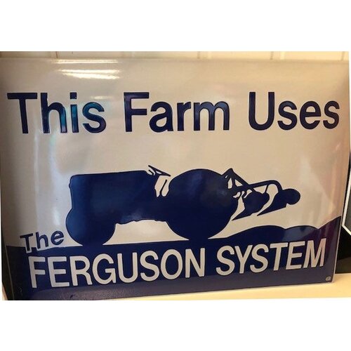 Ferguson tractor emaille reclame bord groot 35x50cm