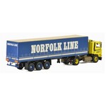 WSI Models Volvo F12 met huifoplegger "Haukes - Norfolk line" (1:50)