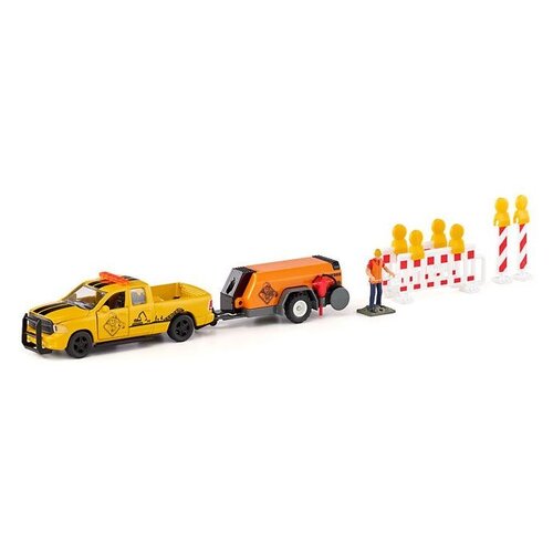 Siku 3505 - Dodge RAM pick up met compressor aanhanger (1:50)