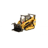 Diecast Masters CAT Caterpillar 259D track loader met toebehoren (1:50)