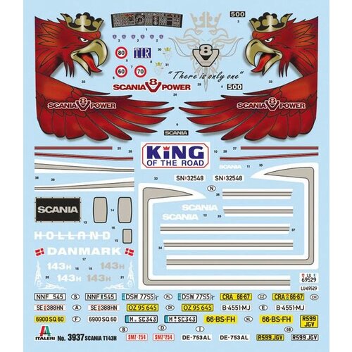 Italeri Scania T143H 6x2 vrachtwagen bouwdoos (1:24)