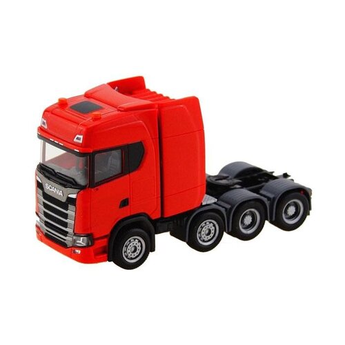 Herpa Scania CS 20 HD Zwaartransport vrachtwagen rood (1:87)