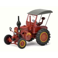 Schuco Lanz Bulldog tractor met dak rood (1:43)