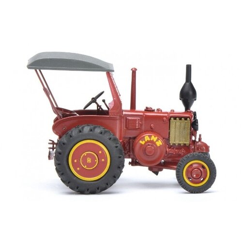 Schuco Lanz Bulldog tractor met dak rood (1:43)