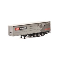 WSI Models Schuifzeilen oplegger met laadlift "WSI" (1:50)