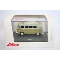 Schuco Volkswagen VW T1c Camper groen (1:87)