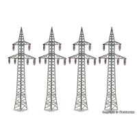 Kibri Stroom masten 4 stuks (1:87)