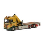 WSI Models 01-2547 - Wiklunds akeri ab - Scania R 6x2 flatbed + palfinger (1:50)