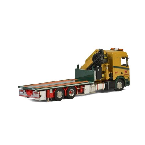 WSI Models 01-2547 - Wiklunds akeri ab - Scania R 6x2 flatbed + palfinger (1:50)