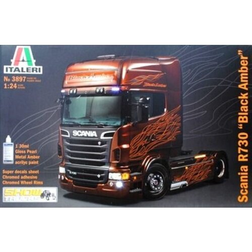 Italeri 3897 - Scania R730 Black Amber vrachtwagen bouwdoos (1:24)