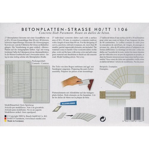 Busch Beton straat platen set