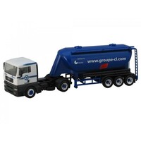 Herpa MAN TGA met silo oplegger "Groupe CL" (1:87)